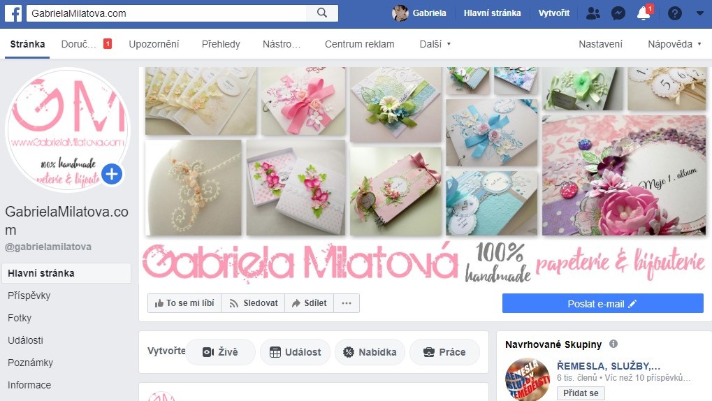 Facebook Gabriela Milatov